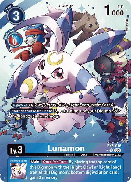 EX5-016 Lunamon Alt Art Single