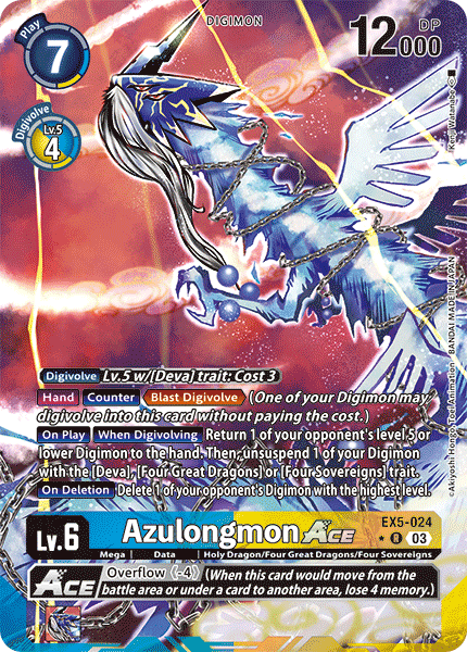 EX5-024 Azulongmon ACE Alt Art Single