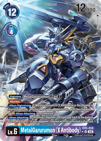 EX5-026 MetalGarurumon (X Antibody) Alt Art Single