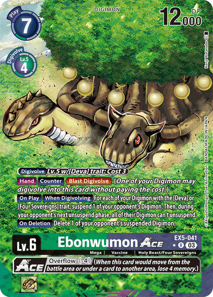 EX5-041 Ebonwumon ACE Alt Art Single