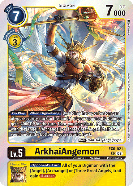 EX6-021 ArkhaiAngemon Single