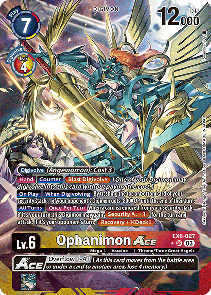 EX6-027 Ophanimon ACE Alt Art Single