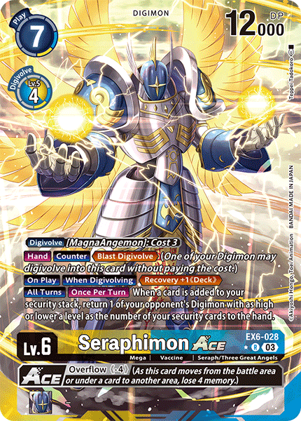 EX6-028 Seraphimon ACE Alt Art Single