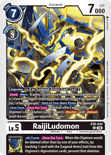 EX6-042 RaijiLudomon Single