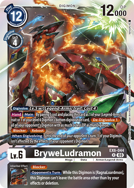 EX6-044 BryweLudramon Single