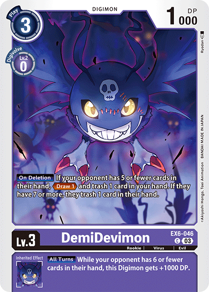 EX6-046 DemiDevimon Single