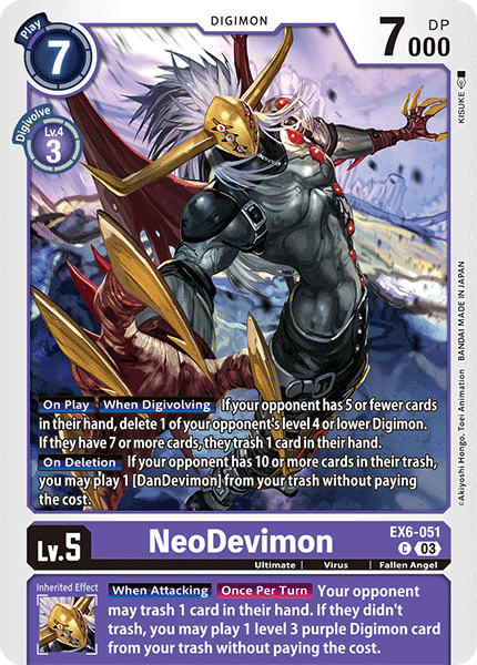 EX6-051 NeoDevimon Single