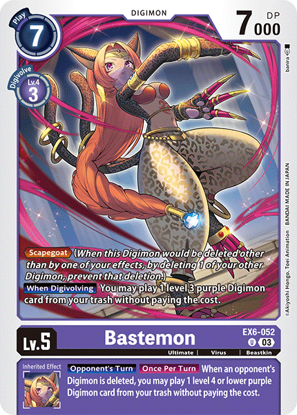 EX6-052 Bastemon Single