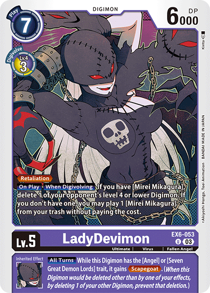 EX6-053 LadyDevimon Single