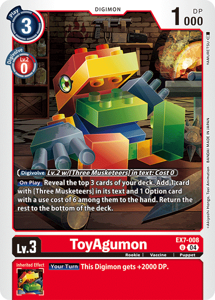 EX7-008 ToyAgumon - EX7-008 Single