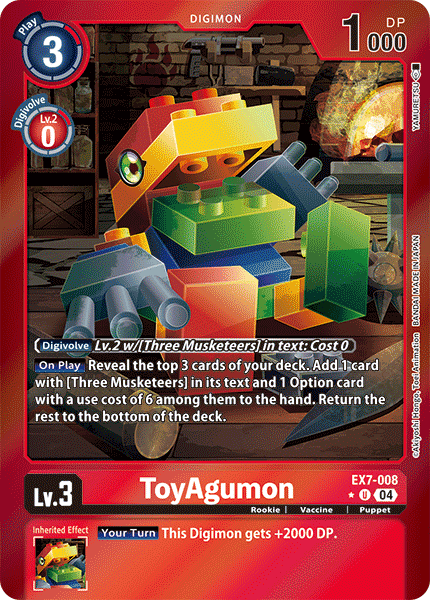 EX7-008 ToyAgumon - EX7-008 (Foil) Single