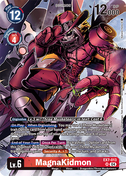 EX7-013 MagnaKidmon LM02 Alt Art Box Topper Single