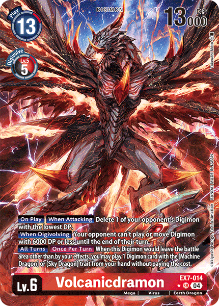 EX7-014 Volcanicdramon (Alternate Art) Single