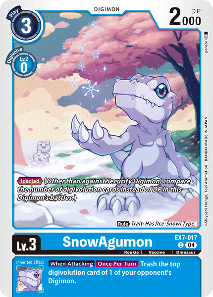 EX7-017 SnowAgumon Single