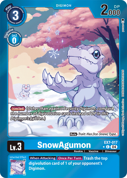 EX7-017 SnowAgumon (Foil) Single