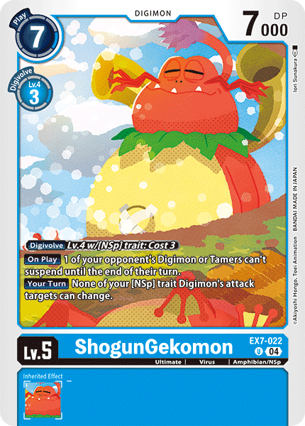 EX7-022 ShogunGekomon Single