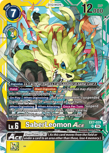 EX7-029 SaberLeomon ACE Single