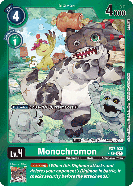 EX7-033 Monochromon (Foil) Single