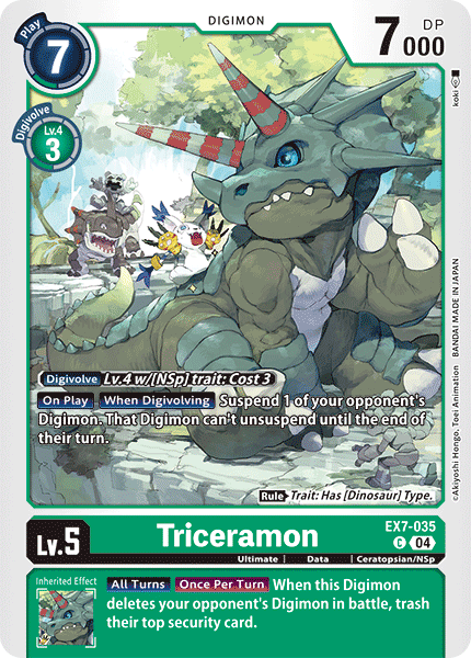 EX7-035 Triceramon Single