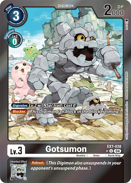 EX7-038 Gotsumon (Foil) Single