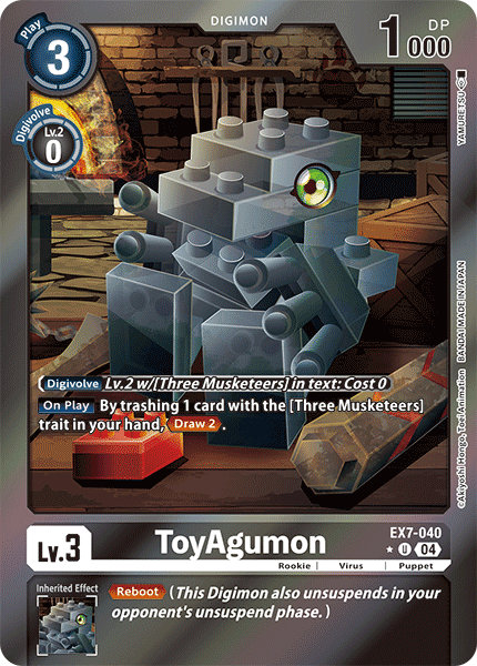 EX7-040 ToyAgumon - EX7-040 (Foil) Single