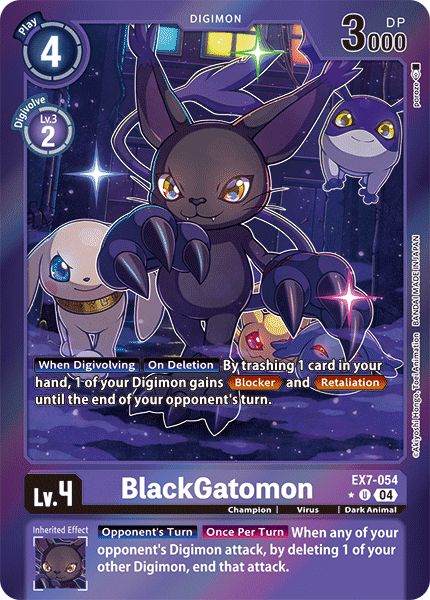 EX7-054 BlackGatomon (Foil) Single