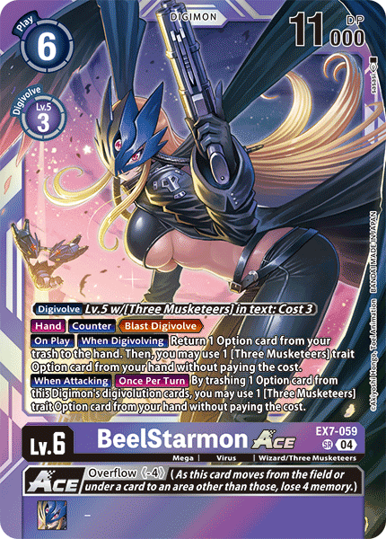 EX7-059 BeelStarmon ACE Single