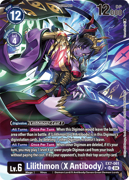 EX7-061 Lilithmon (X Antibody) (Alternate Art) Single