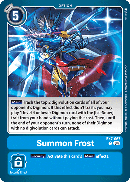 EX7-067 Summon Frost Single