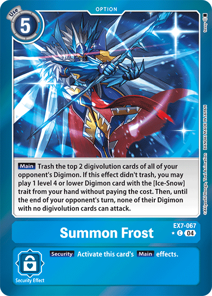 EX7-067 Summon Frost (Foil) Single