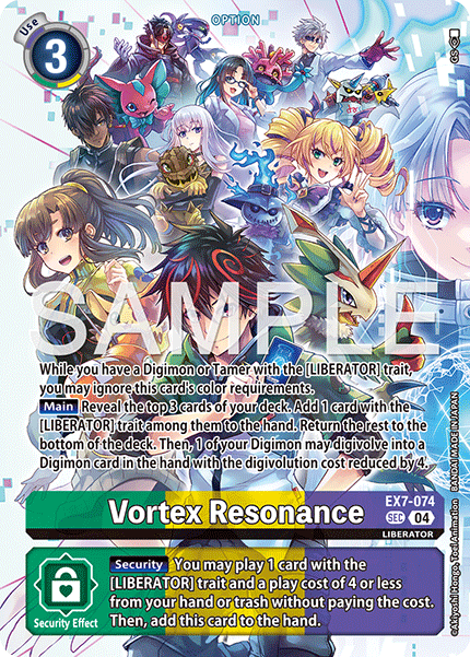 EX7-074 Vortex Resonance (Digimon Liberator Debuggers Set) Single