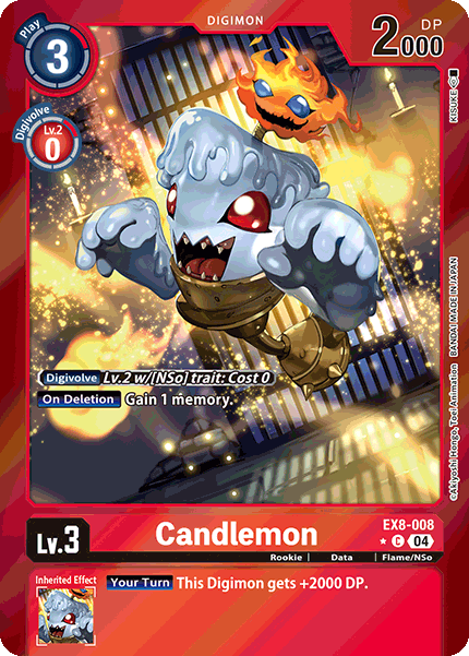 EX8-008 Candlemon Alt Art Single