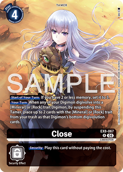 EX8-067 Close (Digimon Liberator Debuggers Set) Single