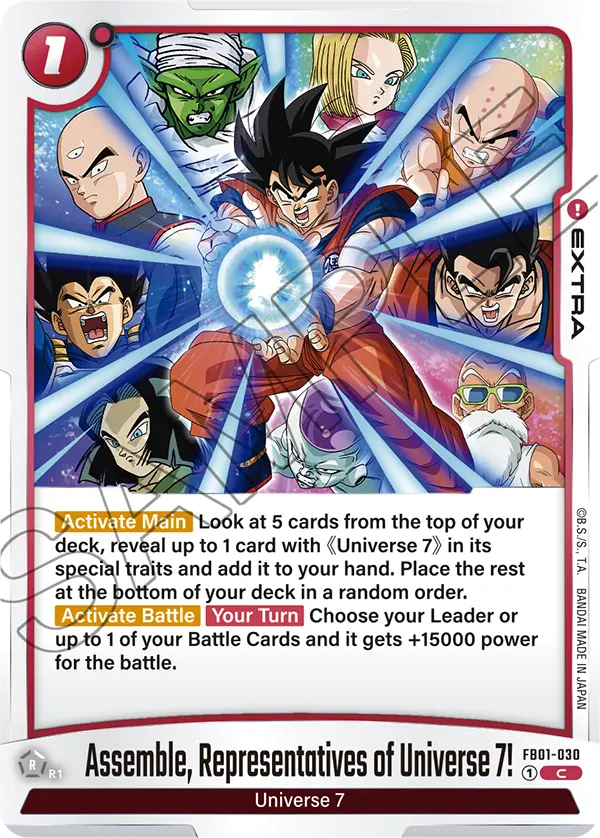 FB01-030 - Assemble, Representatives of Universe 7!