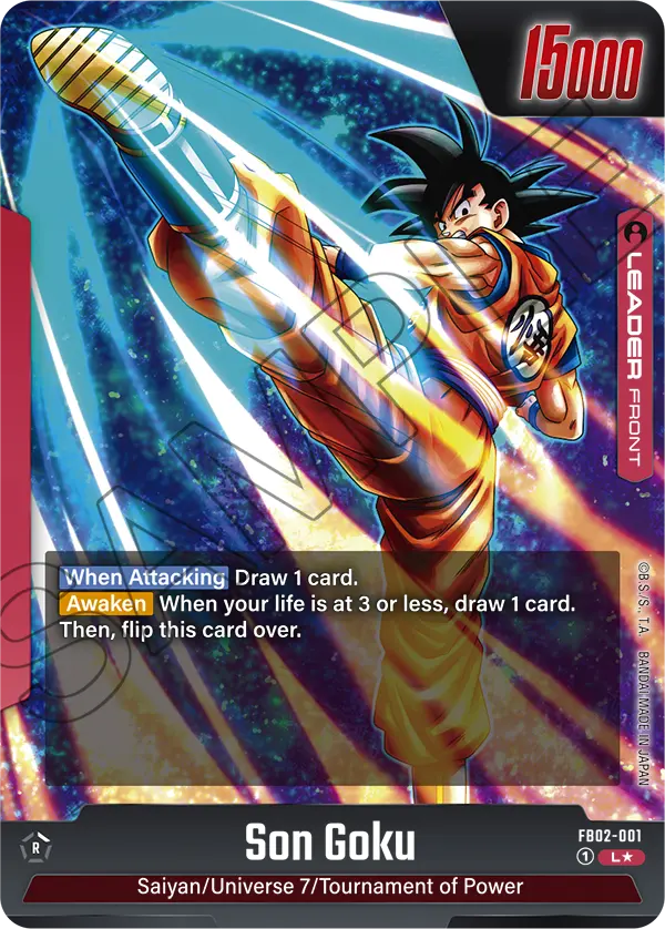 FB02-001 Son Goku Alt Art  Leader