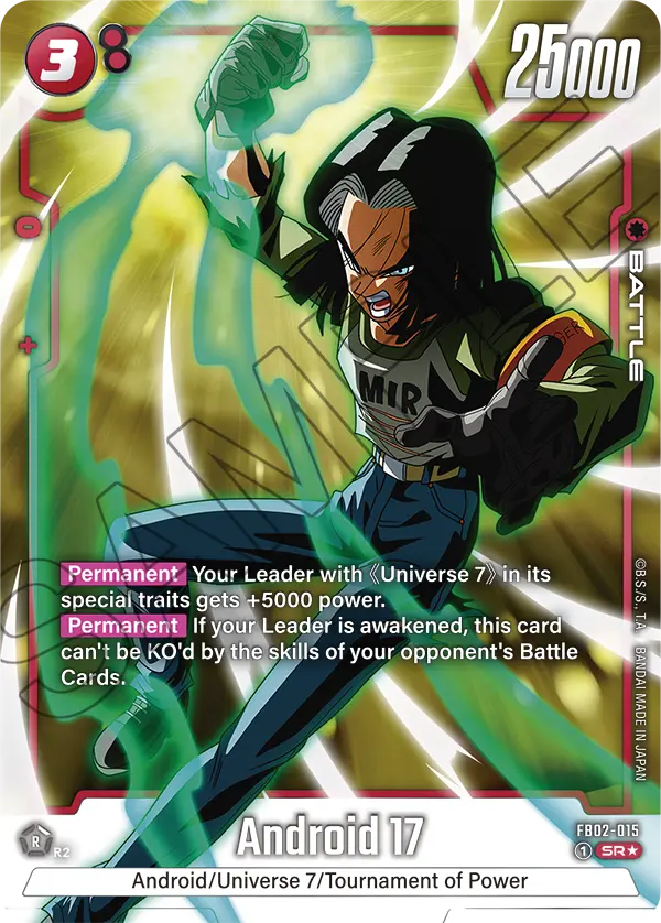 FB02-015 Android 17 Alt Art