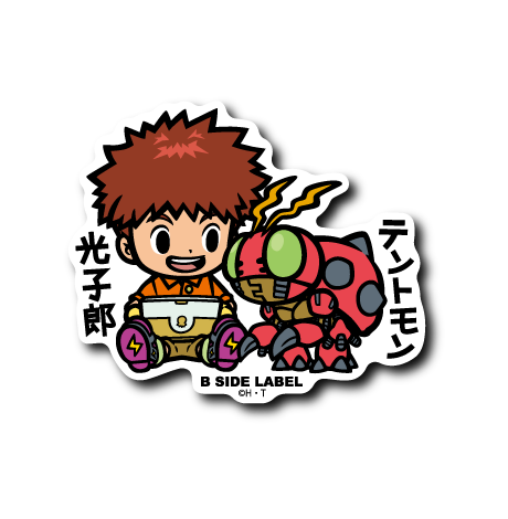 Izzy & Tentomon B-Side Label Digimon Sticker