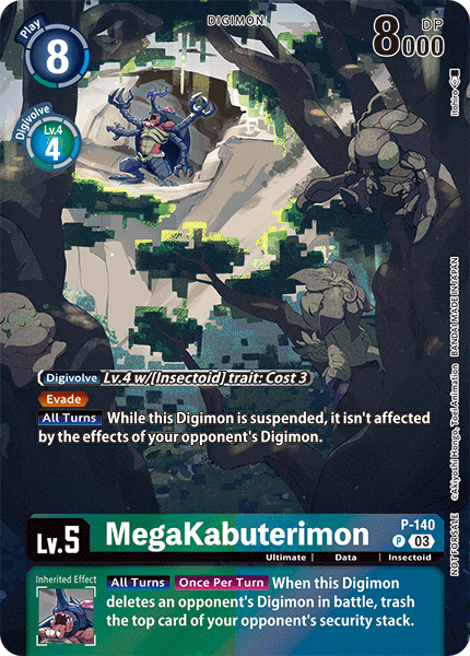 P-140 MegaKabuterimon Single