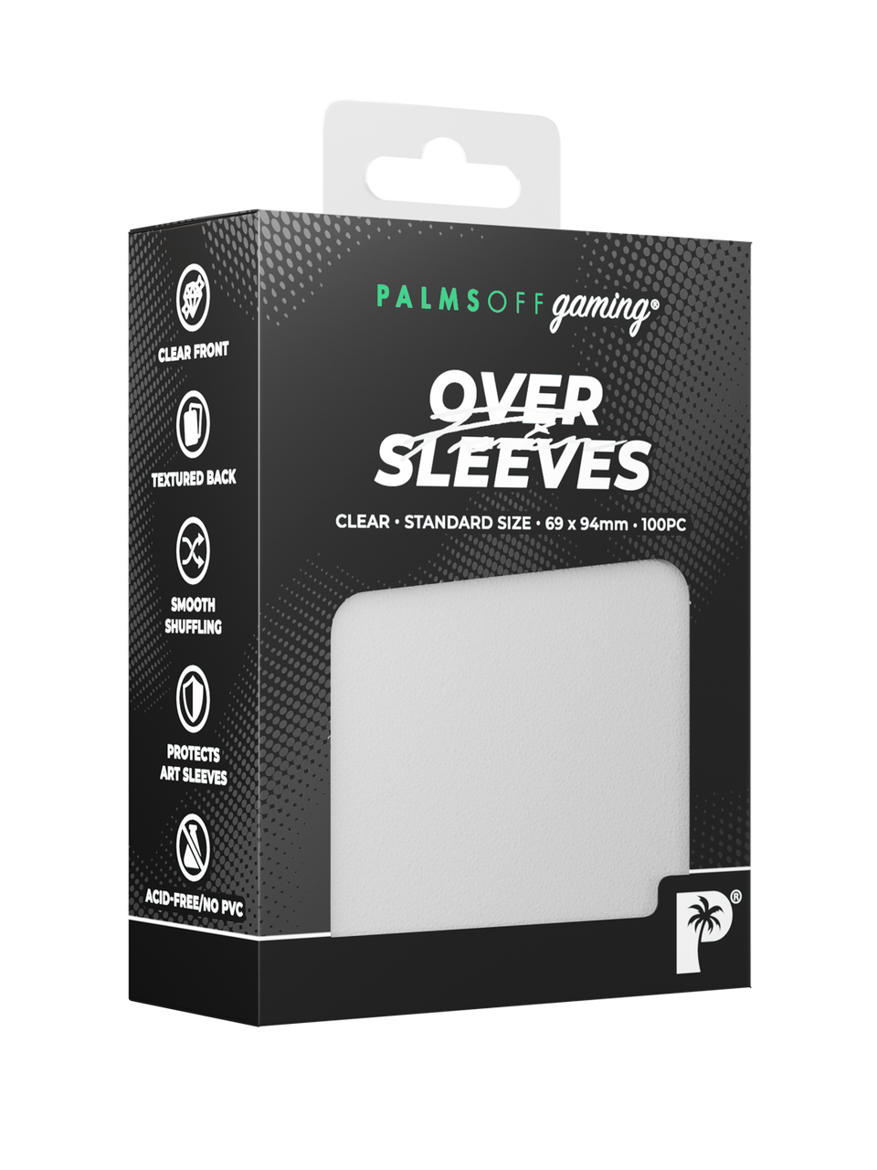 Palms Off Gaming Premium Over Sleeves - Standard Size - Clear