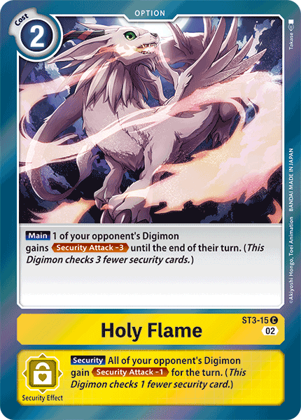 ST3-015 Holy Flame RB Foil Single