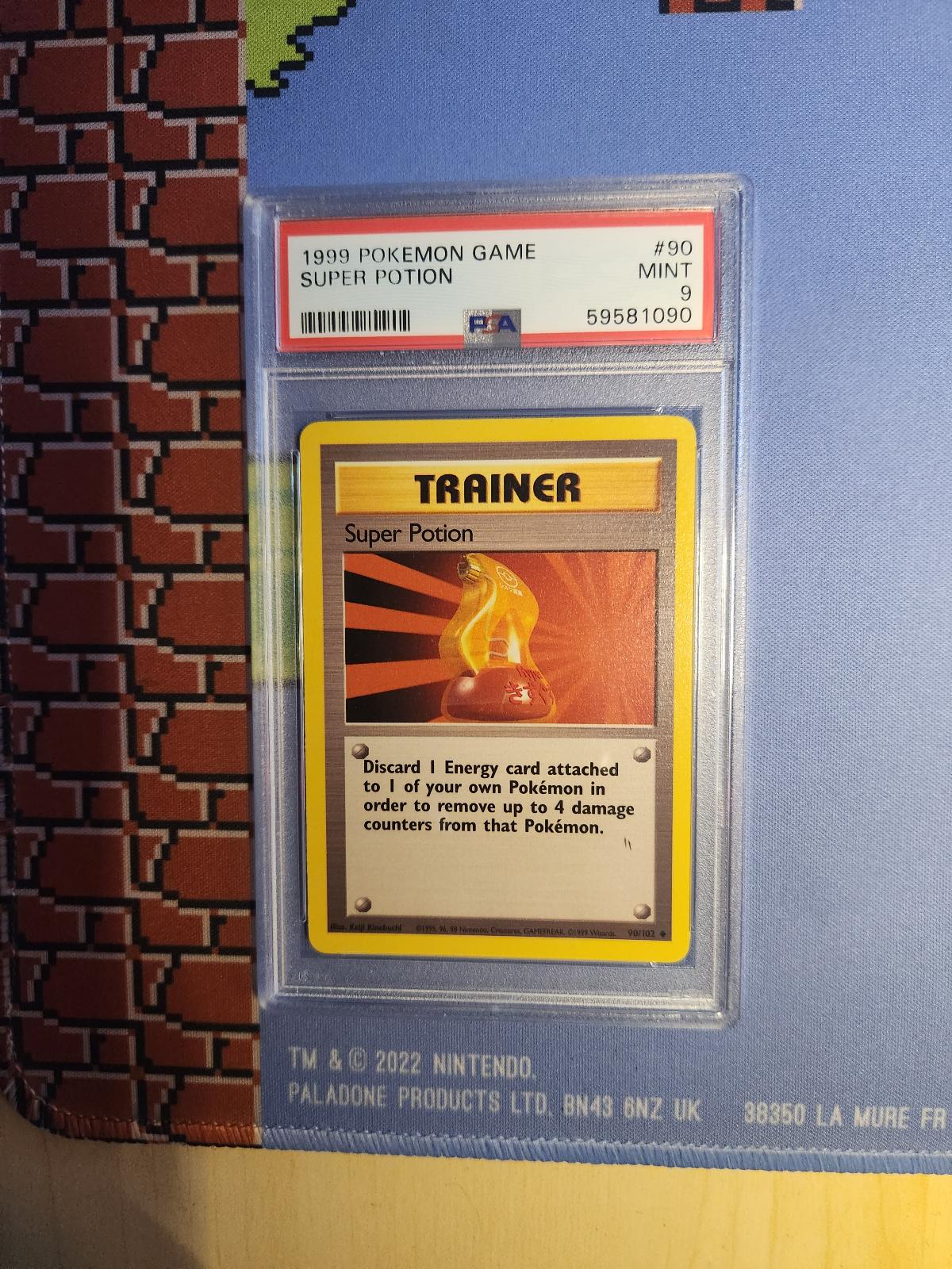 SUPER POTION 90/102 GAME POKEMON PSA 9