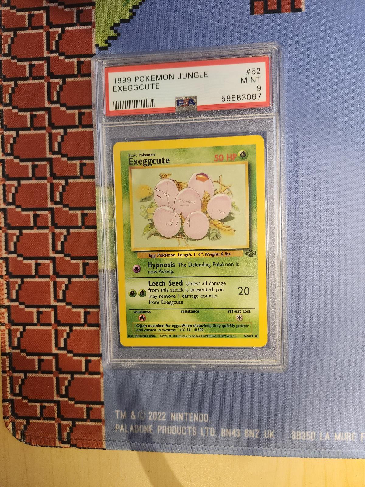 EXEGGCUTE 52/64 JUNGLE POKEMON PSA 9