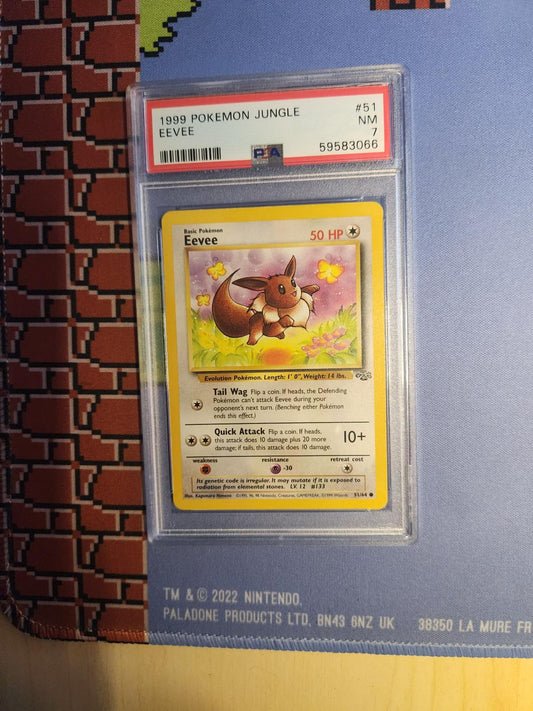 EEVEE 51/64 JUNGLE POKEMON PSA 7