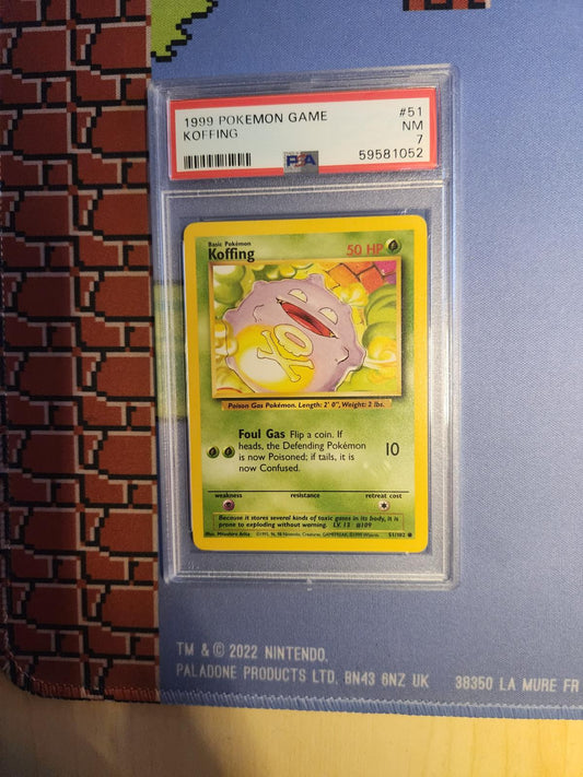 KOFFING 51/102 GAME POKEMON PSA 7