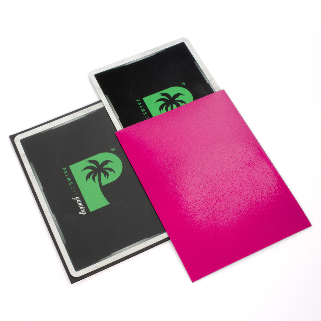 Palms Off Gaming Blackout Pink Deck Sleeves