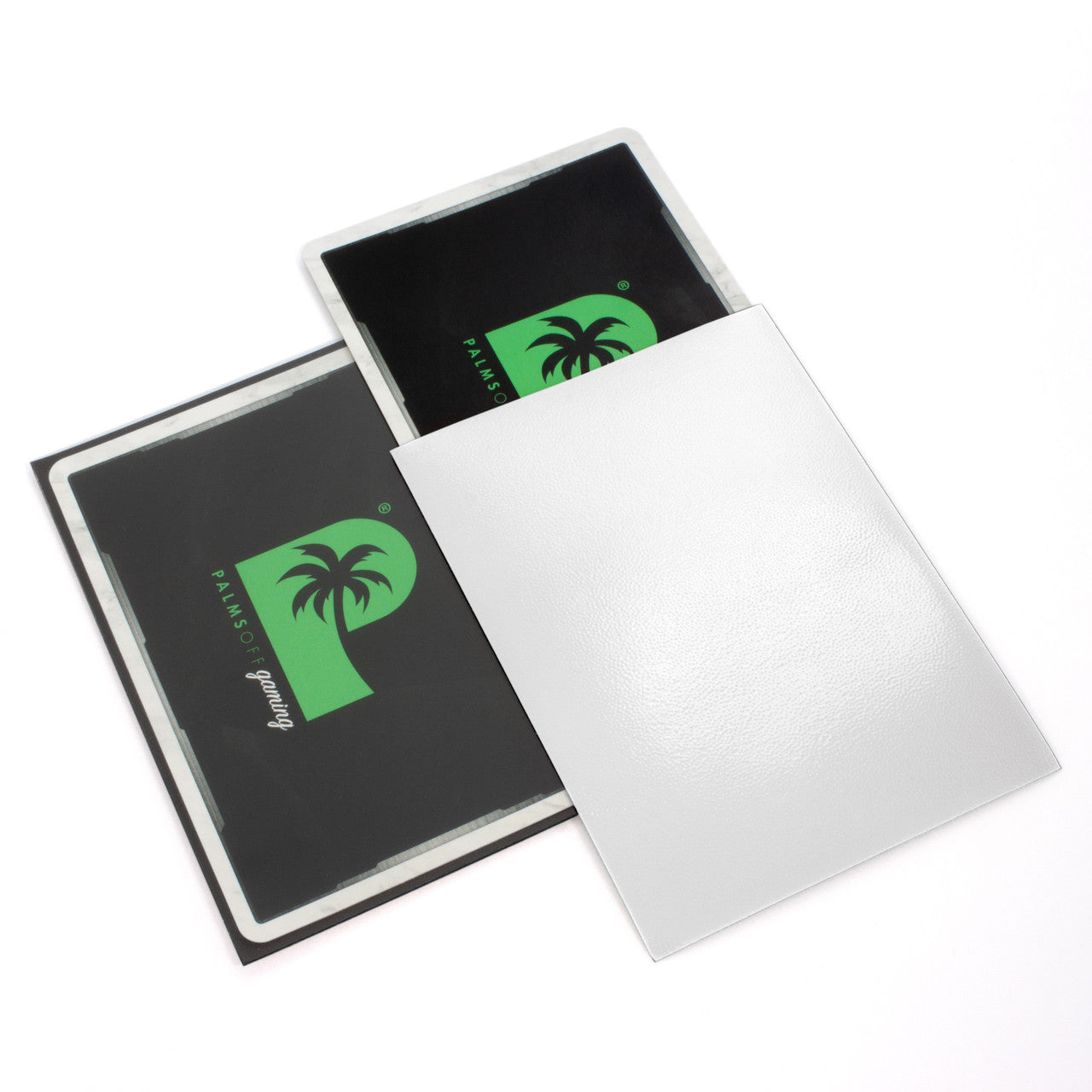 Palms Off Gaming Blackout White Deck Sleeves