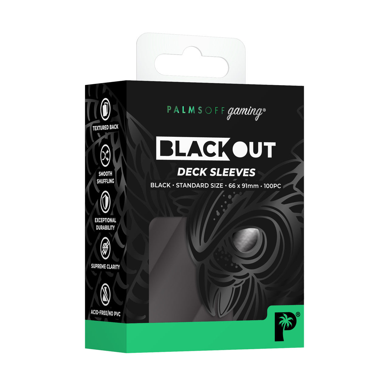 Palms Off Gaming Blackout Black Deck Sleeves