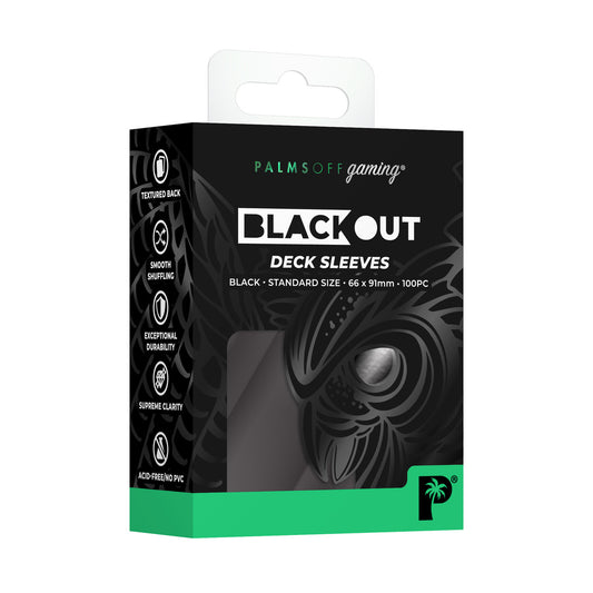 Palms Off Gaming Blackout Black Deck Sleeves