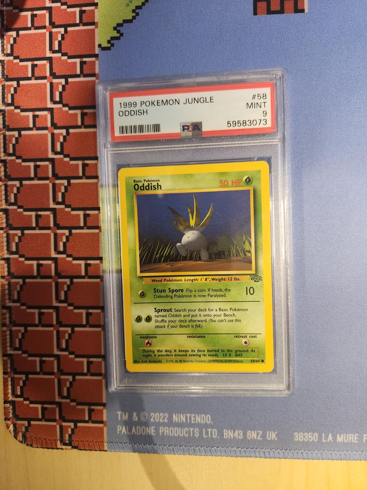 ODDISH 58/64 JUNGLE POKEMON PSA 9