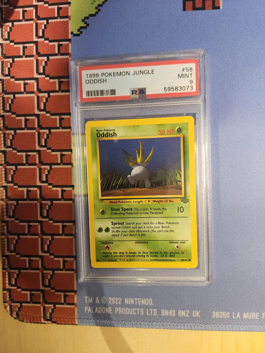 ODDISH 58/64 JUNGLE POKEMON PSA 9